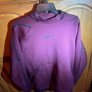 Nike Men’s Burgundy Hoodie with Black Details